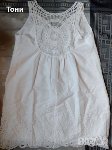 Бяла дамска рокля , снимка 7 - Рокли - 45154349