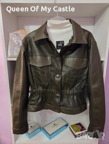 Разкошно кожено яке , снимка 4 - Якета - 53660708