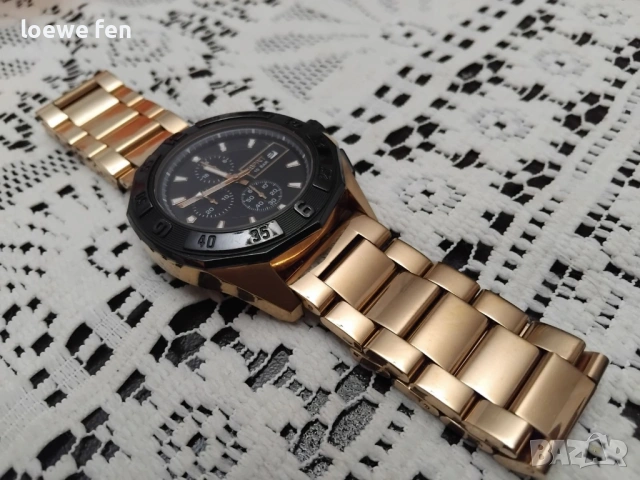 Esprit 45 mm Rosegold - Визуално като нов! Breitling Style !, снимка 2 - Мъжки - 54037242