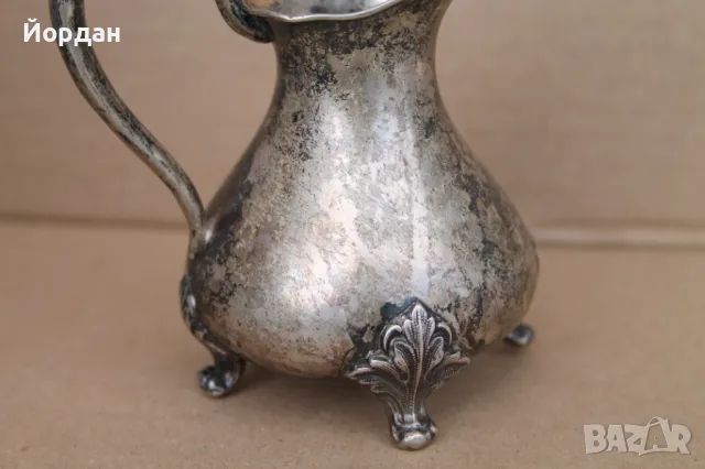 Сребърна кана за мляко, снимка 5 - Други ценни предмети - 49862308