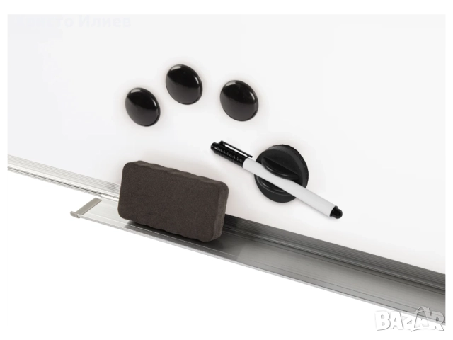 Магнитна бяла дъска с маркер и магнити комплект, снимка 4 - Други - 52233573