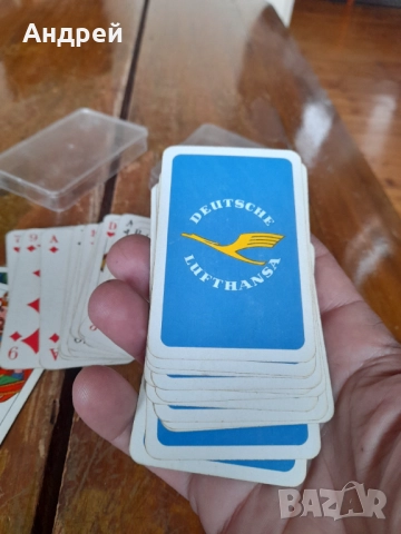 Стари карти за игра Lufthansa, снимка 4 - Други ценни предмети - 52054722