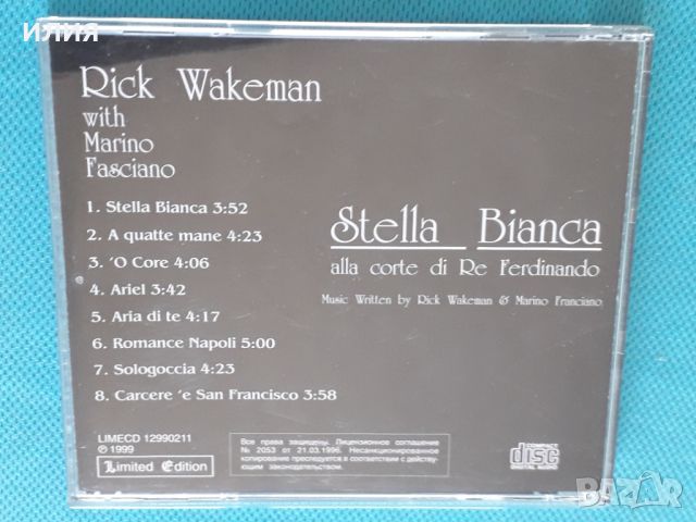 Rick Wakeman & Mario Fasciano – 1999 - Stella Bianca Alla Corte Di Re Ferdinando(Space Rock,Avant-ga, снимка 4 - CD дискове - 45095815