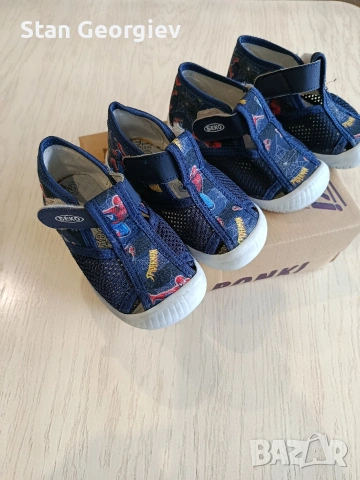 2бр Детски вътрешни обувки Спайдър Мен 23ти номер, снимка 2 - Детски обувки - 53303507