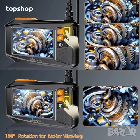 Ендоскопска камера със светлина, бороскоп Ennovor 1920 HD с 4.3" LCD екран, водоустойчива IP67 10м, снимка 8 - Друга електроника - 51636294