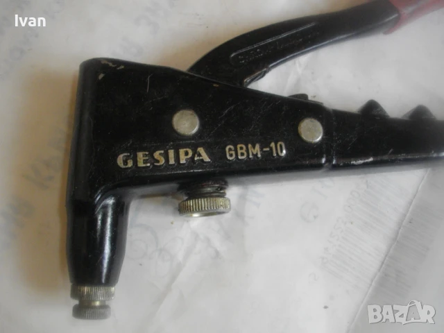 GESIPA GBM-10 Made in Germany РЪЧНА НИТАЧКА ЗА НИТ ГАЙКА М3-М6мм , снимка 2 - Други инструменти - 51010274