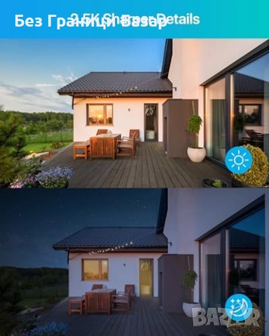 Нова WiFi охранителна камера 2.5K с цветно нощно виждане и известия на телефон, снимка 3 - IP камери - 51736338