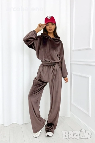 Дамски велурен комплект от две части Cloud, 3цвята , снимка 13 - Комплекти - 52698904