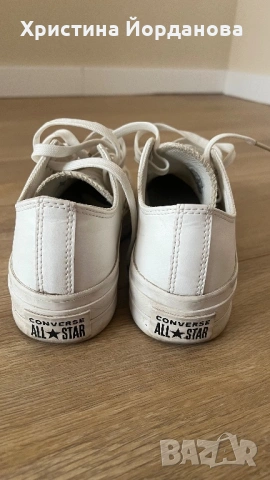 Converse Кецове 36,5 Бели Кожени, снимка 4 - Кецове - 53464912