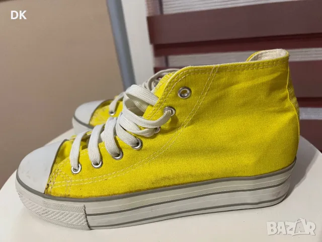 Жълти кецове , снимка 2 - Кецове - 50426642