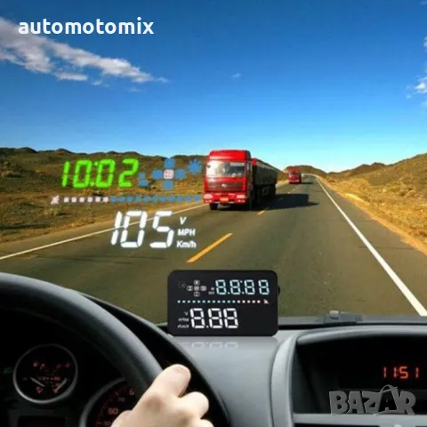 Километраж прожектор за стъкло - 181795,Head UP Display - A3 Проектор за предно стъкло, снимка 1 - Аксесоари и консумативи - 47404256