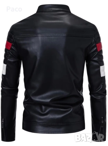 Мъжко кожено яке , снимка 2 - Якета - 51779545