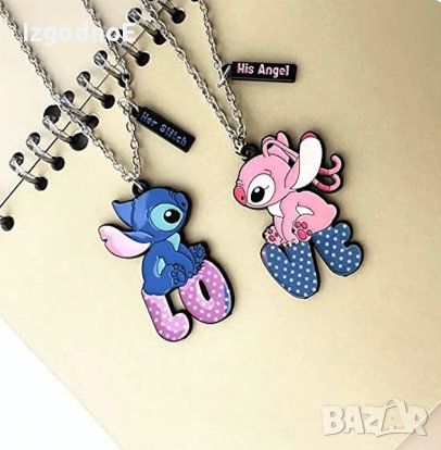 Двойно колие BFF Лило и Стич Lilo and Stitch, снимка 1 - Други - 45761085