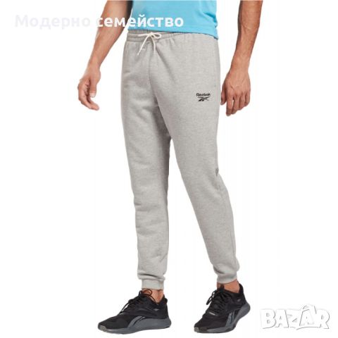 Мъжко спортно долнище reebok identity joggers grey, снимка 1 - Спортни дрехи, екипи - 46739500