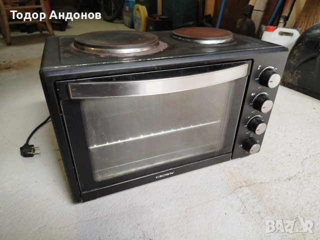 Мини печка / фурна Crown, снимка 4 - Печки, фурни - 53876674