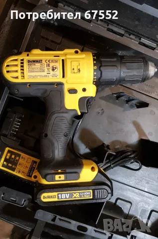 Продавам комплект ударен винтоверт DeWalt DCD776. Цената е крайна, снимка 3 - Винтоверти - 47160214