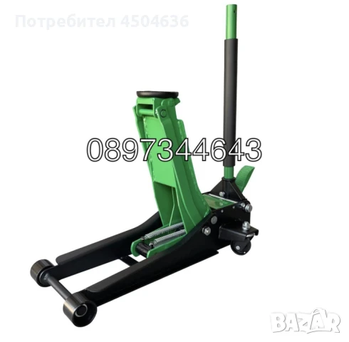 Нископрофилен крик крокодил 4 тона с две помпи и педал 75 - 505 мм ROCKFORCE, снимка 4 - Други инструменти - 50967770