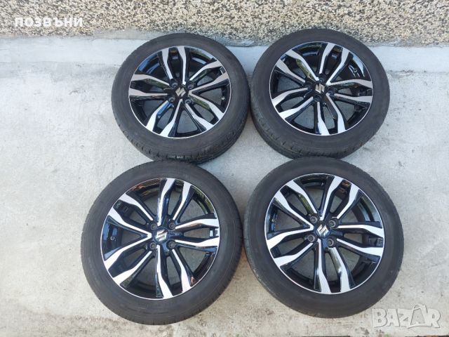 16" оригинални джанти за Suzuki Swift Сузуки Суифт с датчици 4x100 54.1mm с гуми 185/55R16, снимка 1 - Гуми и джанти - 46780056