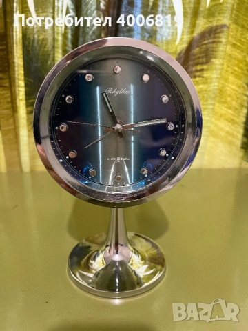 Античен ретро часовник Rhythm перфектен, много рядък 1970г. , снимка 2 - Антикварни и старинни предмети - 51854141