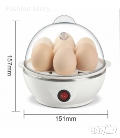 Яйцеварка с пара за 7 или 14 яйца с таймер, снимка 6 - Уреди за готвене на пара - 51851299
