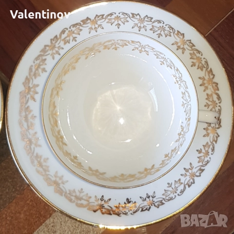 Старинен порцеланов сервиз за кафе- Франция , снимка 4 - Сервизи - 51741500