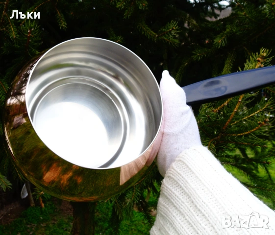 Швейцарска медна тенджера,касерола Perk , снимка 3 - Антикварни и старинни предмети - 53989611