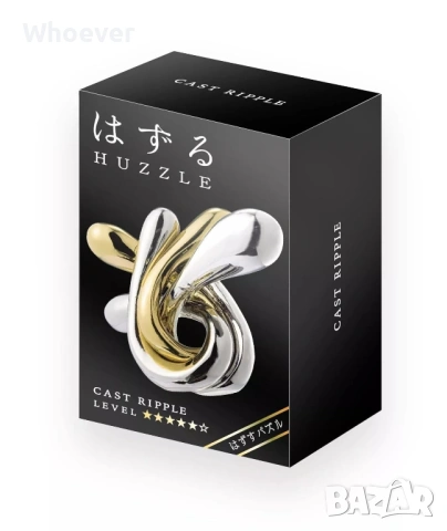 Метален логически пъзел Hanayama - Cast Puzzle Ripple Huzzle