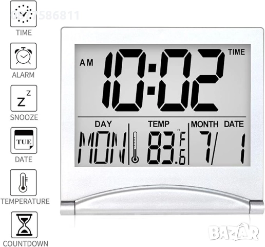 НОВ СВЕТЕЩ ЧАСОВНИЦИК.ПОСТОЯННО СВЕТЕЩИ LED ЧАСОВНИЦИ НА ТОК ТЕРМОМЕТЪР БУДИЛНИК SVETESHT CHASOVNIK+, снимка 14 - Други - 51635040