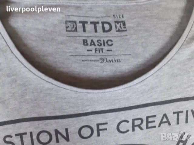 👉Tom Tailor Original ХL ефектна, снимка 4 - Тениски - 50706608