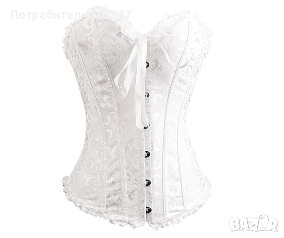 Бял корсет за специални поводи, снимка 1