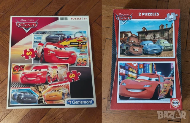Пъзели McQueen Колите, 2 в 1, 2 модела, снимка 1