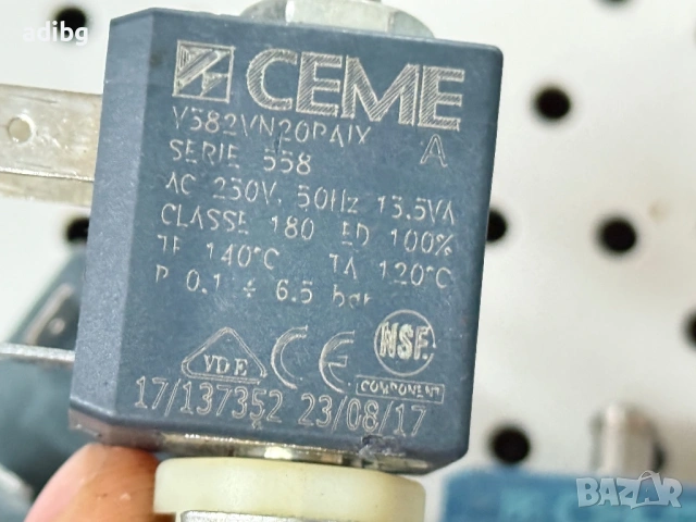 CEME V382 3 пътен клапан Соленоид 220V AC, снимка 5 - Кафемашини - 53380908