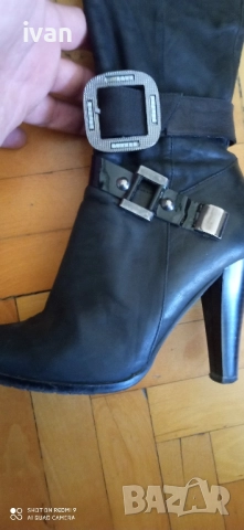 дамски официални ботуши от естествена кожа 38, снимка 14 - Дамски ботуши - 51758479