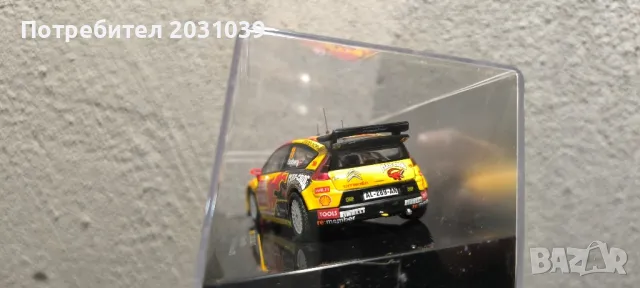 рали модел Citroen C4 WRC Solberg 1/43 Ixo, снимка 3 - Колекции - 50240152