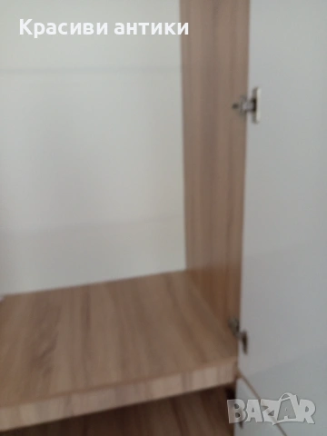 Нов гардероб бял гланц и дьб сонома, снимка 12 - Гардероби - 53210123