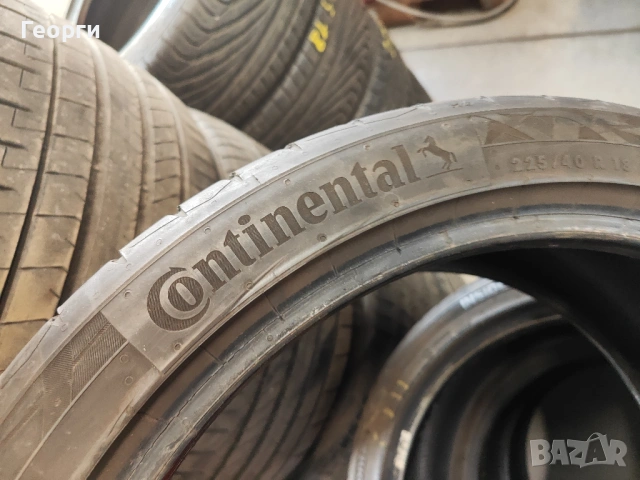 2бр. летни гуми 225/40/18 Continental, снимка 3 - Гуми и джанти - 53924993
