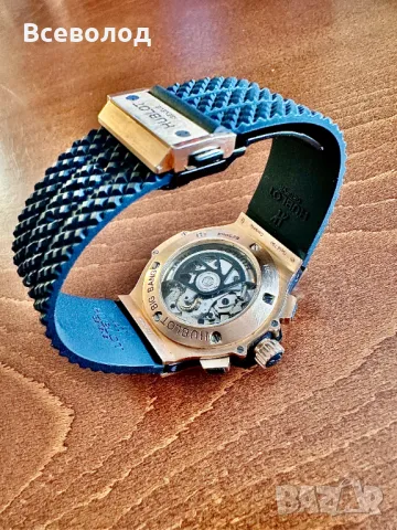 Hublot златен часовник с диаманти, снимка 5 - Мъжки - 18399412