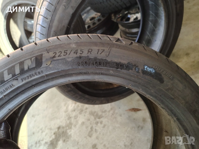 4бр.летни гуми MICHELIN 225 45 17 DOT22 цена за брой, снимка 5 - Гуми и джанти - 53904593