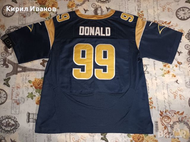 Оригинална тениска на Los Angeles Rams (NFL), Aaron Donald ,#99, Nike, XL, снимка 2 - Тениски - 46006387