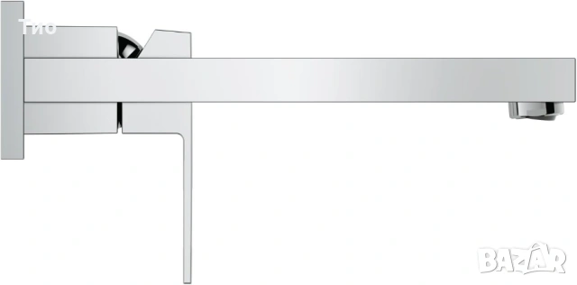 Grohe стенен вудупков смесител за умивалник Eurocube, снимка 6 - Смесители - 53700425
