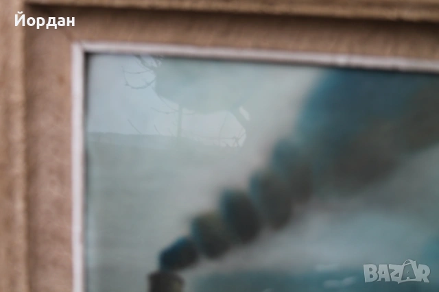 Стара рисунка върху дебел картон, снимка 2 - Колекции - 53801138