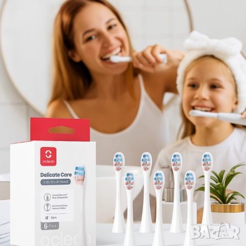 Накрайници за четка за зъби Oclean Kids P3К1-6, P3К8-6, 6 броя, снимка 7 - Други - 51947653
