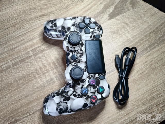 ПРОМО ! PlayStation 4 / PS4 Skull Style Безжичен джойстик / контролер !, снимка 3 - Аксесоари - 45370670