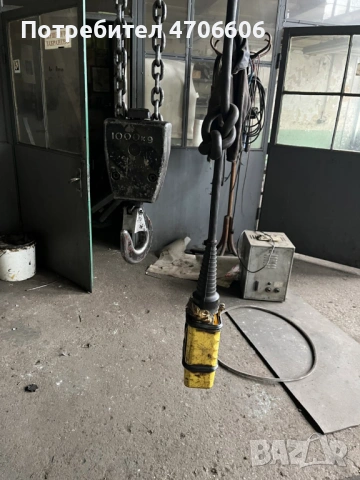 Конзолен телферен кран 1т и 0.5 фреза шмиргел преса струг Шлайф машина техника, снимка 2 - Други машини и части - 54110172