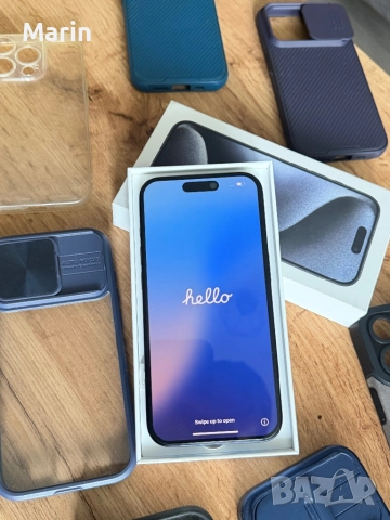 Apple iPhone 15 Pro Blue Titanium , снимка 2 - Apple iPhone - 52306703