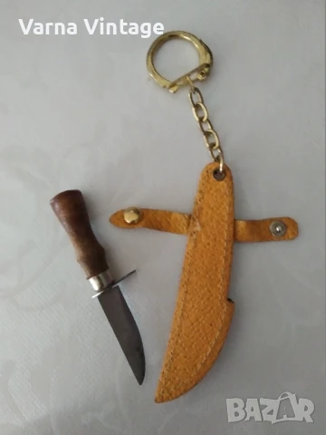 Стар ретро ключодържател Нож с кания. Германия., снимка 4 - Колекции - 50858607