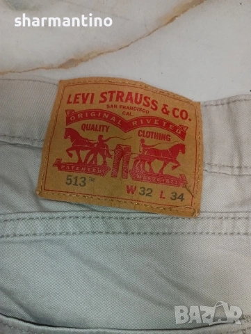 Levis Original памучен панталон 32x34, снимка 5 - Панталони - 53489810