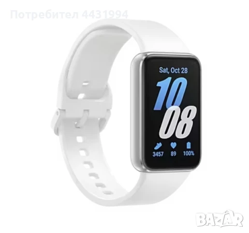 Фитнес гривна, Samsung Galaxy Fit3 Silver, снимка 1