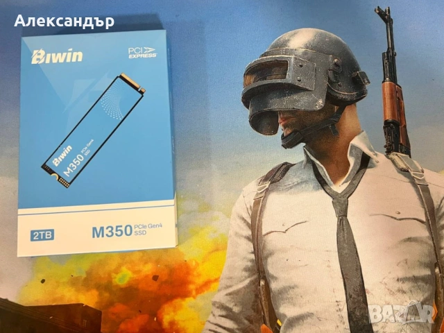 Продавам чисто ново SSD 2TB Biwin M350 6000 MB/s PCIe4.0 NVMe M.2 2280