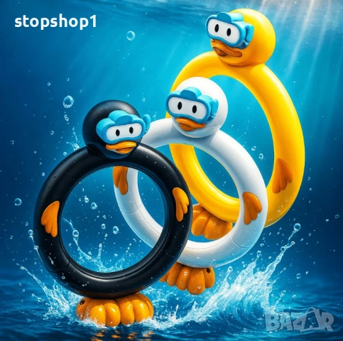 Цветни играчки за вода 3бр патета 